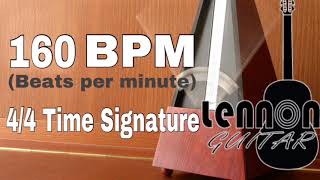 METRONOME 160 BPM 44 Time Signature [upl. by Noelyn]