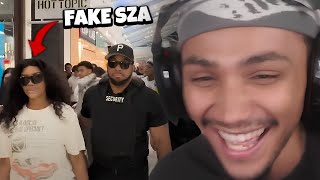 FAKE SZA LOCKS DOWN THE WHOLE MALL [upl. by Nylavad57]