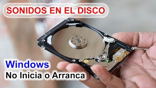 Sonidos o Ruido del Disco HDD en windows 7 81 10 11 no inicia o arrancar PC no Portátil [upl. by Willyt]