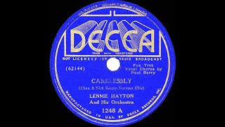 1937 Lennie Hayton  Carelessly Paul Barry vocal [upl. by Keel354]