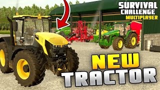 NEW TRACTOR HAS A HARD DAY  Survival Challenge COOP  FS22  Episode 76 [upl. by Savart690]