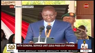 President William Ruto Presides Over The 49th GSU PassOut Parade FULL SPEECH [upl. by Anthe103]