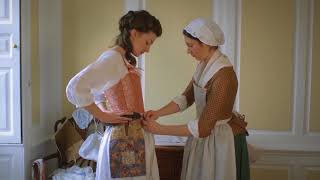 Getting Dressed in 18thCentury England [upl. by Kadner]