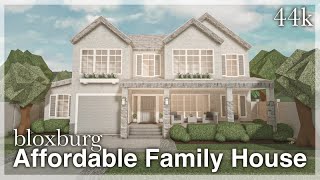 Bloxburg  Affordable Family House Speedbuild exterior [upl. by Muriel453]