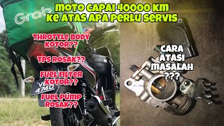 LAGENDA 115z FI SUSAH START  SERVICE THROTTLE BODY  PART 1 [upl. by Sinai]