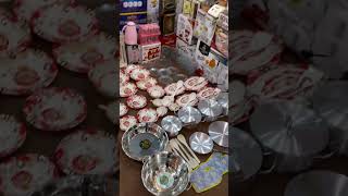 Today we visit wholesale shop of crockery jahez packages [upl. by Elcin]