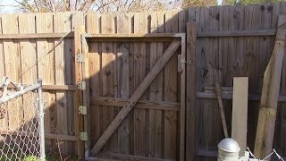 Fixing and Rehanging a large wooden gate MM 52 [upl. by Myrah]