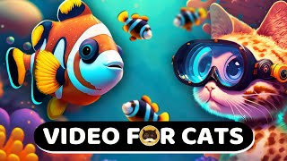 CAT GAMES  Clownfish Fish Video for Cats  CAT TV  1 Hour [upl. by Ahsyak]