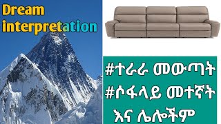 Dream interpretation የህልም ፍቺበ መንፈሳዊ ተራራሶፋ እና ሌሎችምartsseifuonebs nahoo jtv seifu ltv ebs [upl. by Schuh776]