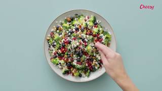 Broccolisalat med hytteost og mandler  Cheasy® [upl. by Sweet]