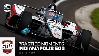 Top moments from second day of practice for 2024 Indianapolis 500  Extended Highlights  INDYCAR [upl. by Learsi]