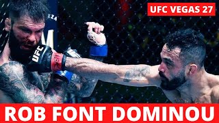 RESULTADO TODAS AS LUTAS  UFC Vegas 27 Rob Font VS Cody Garbrandt [upl. by Eerolam312]