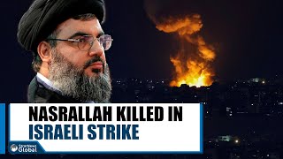 Hezbollah Chief Hassan Nasrallah Killed In Israeli Strike  hezbollah israel iran nasrallah [upl. by Shamrao131]