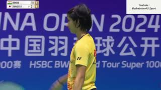 Akane Yamaguchi vs Malvika Bansod  China Open 2024 Badminton  QF [upl. by Anelra627]