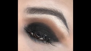 Intense Black Smokey Eye Makeup Tutorial Full Video [upl. by Gwendolin254]