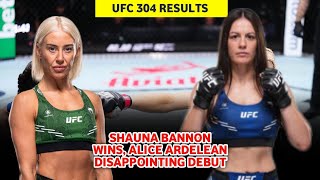 UFC 304 Results Shauna Bannon Earns First UFC Win Over Newcomer Alice Ardelean [upl. by Fini772]