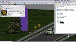 Visualization Example  Trees People Signs MicroStation V8i SELECTseries [upl. by Rimas]