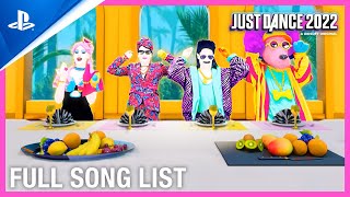 Just Dance 2022  Full Song List  PS5 PS4 [upl. by Si]