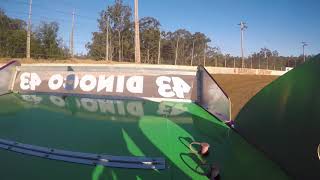 Bairnsdale Speedway 912021 Unlimited Sedans Heat 1 onboard Warrick Taylor rear view [upl. by Philis492]