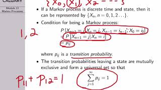 Probability Lecture 13 Markov Processes and Chains [upl. by Nabi]