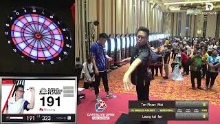 DARTSLIVE OPEN 2023 TAICHUNG 01 SINGLES A FLIGHT SEMI FINAL Tan Phuay Wei VS Leung kai fan [upl. by Amsirp]