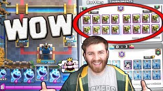 CRAZY ONE CARD DECK GLITCH OP  Clash Royale ALL ICE SPIRIT DECK GAMEPLAY [upl. by Northway43]