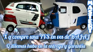 X Q DECIDI COMPRAR una MOTOTAXI TVS KING en vez de BAJAJ y q dilema hubo en la entrega y garantia [upl. by Jarus]