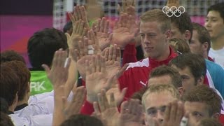 Mens Handball Preliminary Round  DEN v KOR  London 2012 Olympics [upl. by Frye]