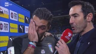 ITALIA FUORI DA RUSSIA 2018 BUFFON IN LACRIME [upl. by Einaoj985]