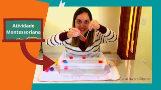 🎣 Atividade Montessoriana Pescaria de Tampinhas para Desenvolvimento Infantil [upl. by Adoc]