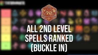 BG3 2nd Level Spells Tier List [upl. by Mehitable]