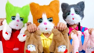 Three Little Kittens  Kids Songs amp Nursery Rhymes Gemma Lisa and Sophia [upl. by Jaella340]