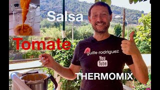 SALSA DE TOMATE CASERA EN THERMOMIX Receta Fácil  GUILLE RODRIGUEZ [upl. by Toh]