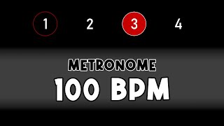 100 BPM beats per minute METRONOME [upl. by Tana475]