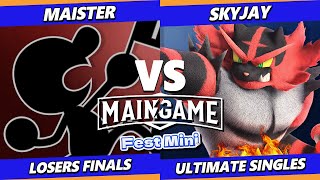 MainGame Fest Mini Losers Finals  Maister Game amp Watch Vs Skyjay Incineroar Smash Ultimate [upl. by Acile546]