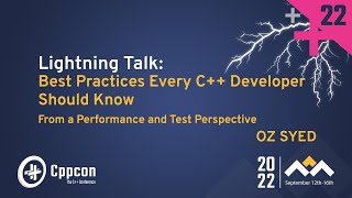 Lightning Talk Best Practices Every C Programmer Needs to Follow  Oz Syed  CppCon 2022 [upl. by Iaverne]