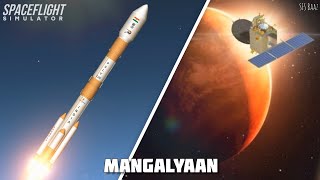 Mangalyaan  Mission Mars  Animated in Spaceflight simulator  PSLVC25  SFS [upl. by Evaleen]