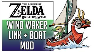 Cemu 1113 Mods  Toon Link  Boat  Zelda BOTW [upl. by Law675]