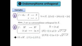 Endomorphisme orthogonal et matrice orthogonale  Définitions exemples propriétés [upl. by Nefets267]