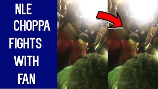 NLE CHOPPA GETS INTO A FIGHT AT HIS SHOW IN NC [upl. by Rhody]