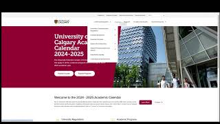 Introduction to the NEW University of Calgary Academic Calendar [upl. by Aidul]