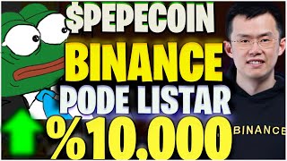 CRIPTOMEDA DO SAPO PEPE COIN  \u0010000 Binance lista [upl. by Kristin261]