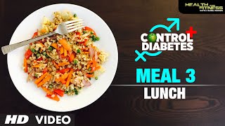 CONTROL DIABETES  Meal 03 Lunch  Program by Guru Mann [upl. by Sou547]