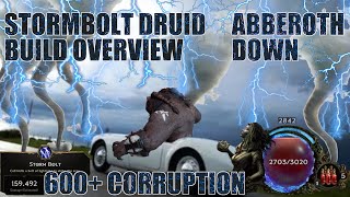 Stormbolt Druid Build Overview  600 corruption Last Epoch [upl. by Yllac167]