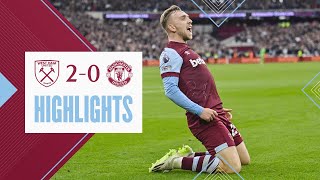 West Ham 20 Manchester United  Bowen amp Kudus Scorch The Red Devils  Premier League Highlights [upl. by Ardnaz]