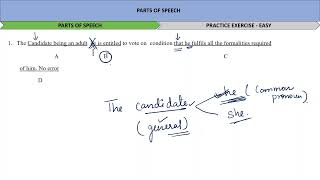 PARTS OF SPEECH  PRACTICE EXERCISE  EASY LEVEL  RULES  QUESTIONS  ENGLISH GRAMMAR LEARN EASILY [upl. by Maletta692]