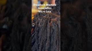 Dreadlock Machine Installation Micro Locs [upl. by Lewert]