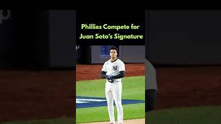 Phillies Compete for Juan Sotos Signature JuanSoto MLBFreeAgency Phillies Yankees baseball [upl. by Akirderf]