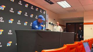 Lance Leipold on KU’s loss at Oklahoma State [upl. by Ayotahs]