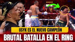 PELEA ÉPICA OLEKSANDR USYK VENCE EN UN PELEÓN A TYSON FURY [upl. by Lennox]